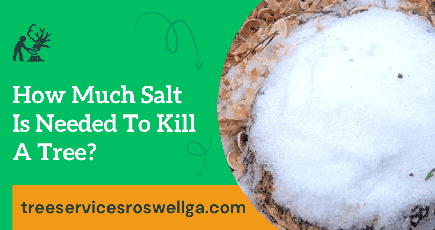 How Much Salt Is Needed To Kill Tree